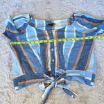 Drew  size M striped blouse Photo 4