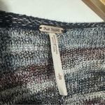 Free People Women Casual Big Trail Poncho Cardigan Sweater Blue Multi Size Large Photo 7