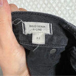 Madewell Black Rigid Denim A Line Skirt Photo 5