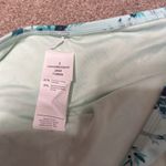 Cupshe  Earthy Blue Floral Print Mid Rise Swim Bikini Bottoms Size S Photo 3