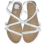 Andiamo rhinestone strappy sandals White Size 9.5 Photo 0