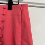 ZARA  women’s medium pink coral button mini skirt micro mini preppy pleated Photo 4