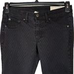 Rag and Bone SZ 27 Jeggings Jeans Chevron Ombre Stretch Low-Rise Pockets Zip Black Photo 1