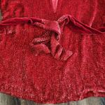 Retrofête Retrofete Grace Mini Sequin Dress in Red Size Small Belt Long Sleeve Photo 3