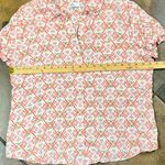 Croft & Barrow Floral Short Sleeve Button Up Petite Large Photo 4
