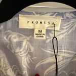 Prómesa Floral Blue and White Dress Photo 3