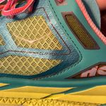 Hoka One One Womens Size 9 Shoes Clifton 1 Athletic Aqua Coral *FLAWED THRASHED Photo 7