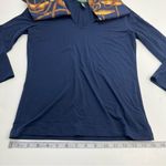 Ralph Lauren Lauren  Equestrian Bridle Print Scarf Blue Gold Top Petite Small Photo 9