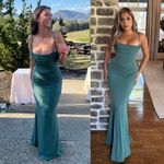 House Of CB HOUSE OF‎ CB Milena Forest Green Corset Maxi Dress L Photo 1