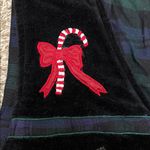 Velvet Black Vest with Holiday Gingerbread House Design Photo 1