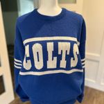 NFL Vintage  Colts Blue and White Crew Neck Sweater | Colts | Vintage Photo 2