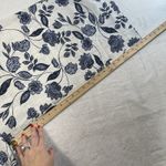 Ella Moss XL Linen Blend Wide Leg Pants Pull On Blue Floral Pockets Resort Beach Photo 13