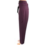 Framed Brazilian Designer $475 Purple High Rise Belted Trouser Dress Pants Sz 8 Photo 1