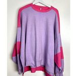 Free People Uptown Colorblock Pullover in Purple Size Small Photo 5