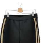 Pam & Gela Pam‎ & Gela Track Pants Metallic Side Stripe Tuxedo Black Gold Size Small Photo 1