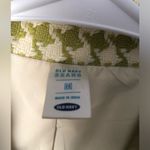 Old Navy Vintage Houndstooth Blazer Womens size M career Jacket Y2K missing belt Photo 5