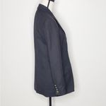 Vintage Blazer Talbots Size 10 Gray Wool Gold Buttons Equestrian Academia Long Photo 6
