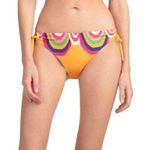 Trina Turk NWT Rainbow Swirl Tie Hipster Bikini Bottom in Mango Orange US12 Photo 0