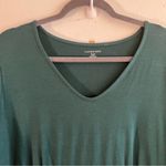 Lands' End Dress Dark Green 3/4 Sleeve Jersey Knit V-neck Dress Sz XLP EUC Photo 2