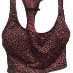 All In Motion Animal Print Padded Long Line Racerback Sports Bra Top Size Medium Photo 2