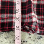 ZARA WOMAN Premium Denim Plaid Shirt Dress XS Black Red White Flannel Photo 7