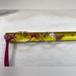 Opera Reading Glasses Collapsible Vintage one arm butterfly‎ or bat wing style Pink Photo 2