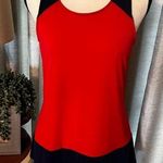 Cynthia Rowley Red Blue Color Block Sleeveless Blouse Top Tank Womens Size Small Photo 0
