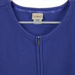 L.L.Bean Vintage Purple Fleece Full Zip Sweater Vest Women's XL Photo 1