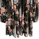 SO  Good For Life Womens Floral Milkmaid Babydoll Dress Sz XS Puff Sleeve Cottage Photo 2