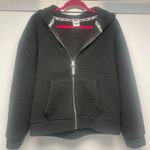 PINK - Victoria's Secret PINK Cozy Sherpa Black Zip-Up Jacket Photo 0