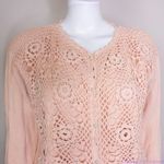 Vintage Franco's 100% cotton dusty pink sweater, women's size S Pink Photo 3