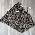Vintage Slip Dress floral tank midi womens Black Beige (size 7/8) classy party Photo 0