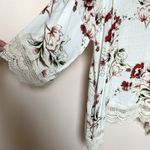 Umgee  Kimono Cardigan Med Multicolor Floral Boho Flowy Top Open Front Photo 3