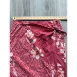Tommy Bahama Silk Sarong Skirt Floral Tropical Swim Cover Up Red Pink M Photo 1