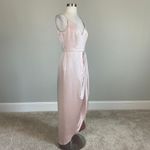 XScape  Satin Sleeveless Tulip Long Column Evening Gown Pink Size 8 Formal Dress Photo 1