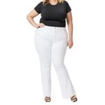 Anthropologie  Paige Laurel Canyon High Rise Flare Jean Crisp White Size 22W NEW Photo 3