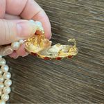 Kenneth Jay Lane for Avon vintage faux pearl necklace w butterfly enamel pendant Gold Photo 5