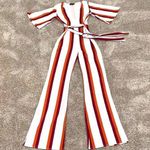 Missguided Striped tie waist jumpsuit Photo 0