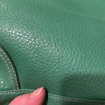 Liz Claiborne bright green Rita bag w/ attachedâcardâholder/coinâpurseâGUC Photo 9