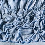 Kenar Blue Ruched Sleeveless Top Photo 4