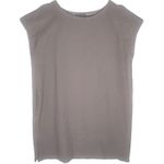 Eileen Fisher  Women’s Gray Sleeveless Boatneck Shift Mini Dress XL Photo 0