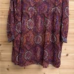 NWT World Market Size L/XL Bohemian V Neck Paisley Mixed Pattern Dress Red Size L Photo 8