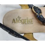 Alegria Sarah Oh Snap Sandals Womens 39 / 8.5 Glitter Sparkle Metallic Leather Photo 1