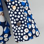 Chico's Size 2 12 14 Multicolor Abstract Animal Print Button Down Shirt Top Photo 2