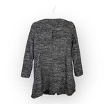 J.Jill  Gray Wool Blend Textured Knit Longline Coat Jacket Minimalist XS Petite Photo 2