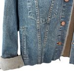 NEW Mother Antrhopologie Drifter The Cut Denim Jean Jacket Size Large USA $345 Blue Photo 6
