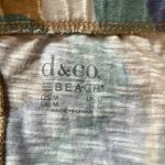 Denim & Co Beach Linen Blend Wide Leg Crop Pull On Pants Size Medium Boho Photo 4