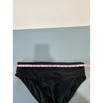Nike black bikini swim bottom size XL full coverage logo on back wide waistband Photo 3
