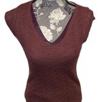 DKNY JEANS Rust Color V Neck Blouse size petite Photo 0