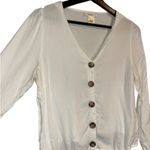 Others Follow White Button-Down Blouse Photo 2